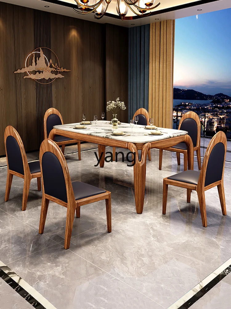 LTT new Chinese dining table and chair combination modern simple size apartment household all solid wood dining table
LTT new Chinese dining table and chair combination modern simple size apartment household all solid wood dining table