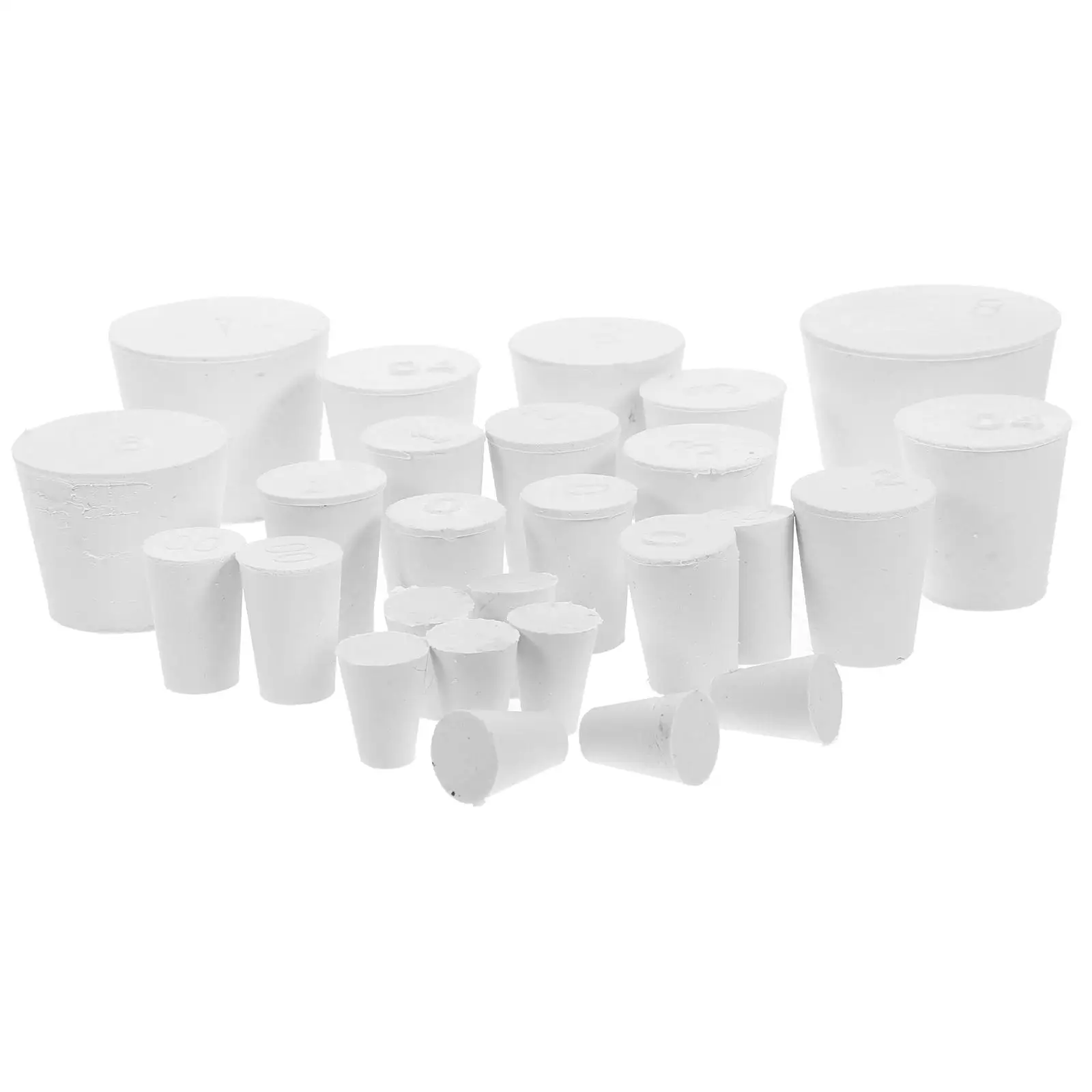 26pcs Rubber Stopper White 000#-8# Size 11 Test Tube Flask Sealing Bottle Cap DIY Plants Hardware
26pcs Rubber Stopper White 000#-8# Size 11 Test Tube Flask Sealing Bottle Cap DIY Plants Hardware