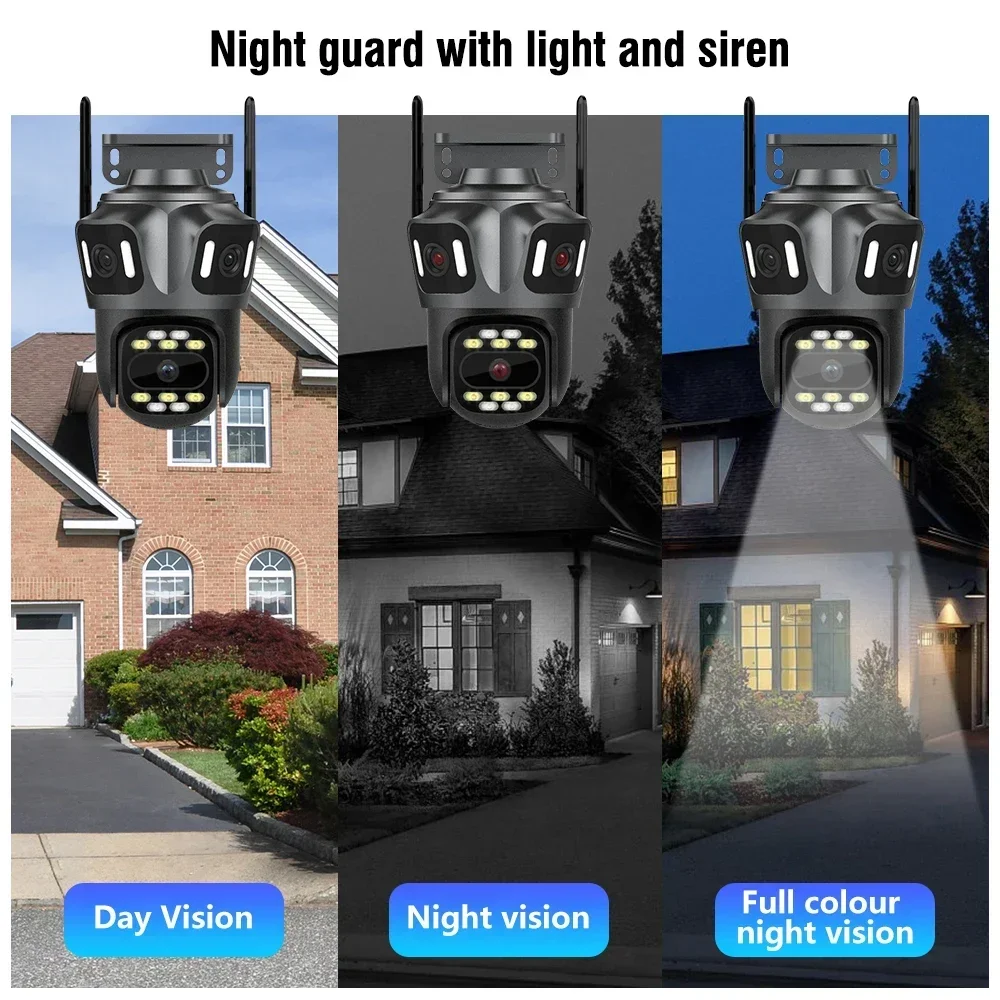 PEGATAH 8MP 4K WIFI Surveillance Camera Auto Tracking Outdoor Three Screens 360° Video Wireless Security CCTV IP Cameras ICSee
PEGATAH 8MP 4K WIFI Surveillance Camera Auto Tracking Outdoor Three Screens 360° Video Wireless Security CCTV IP Cameras ICSee