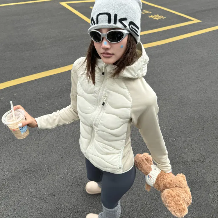 Warm Cotton Jaet Wool Cotton Fill Slimming TANKE Autumn Winter ex Hooded Light Cotton Clothes Faionable Urban Sle
Warm Cotton Jaet Wool Cotton Fill Slimming TANKE Autumn Winter ex Hooded Light Cotton Clothes Faionable Urban Sle