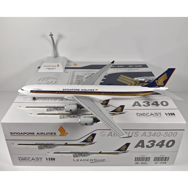 JC Wings Diecast 1/200 Scale Singapore Airlines A340-500 9V-SGB Alloy Aircraft Model Collectible Decorative Ornament Gift Toy
JC Wings Diecast 1/200 Scale Singapore Airlines A340-500 9V-SGB Alloy Aircraft Model Collectible Decorative Ornament Gift Toy