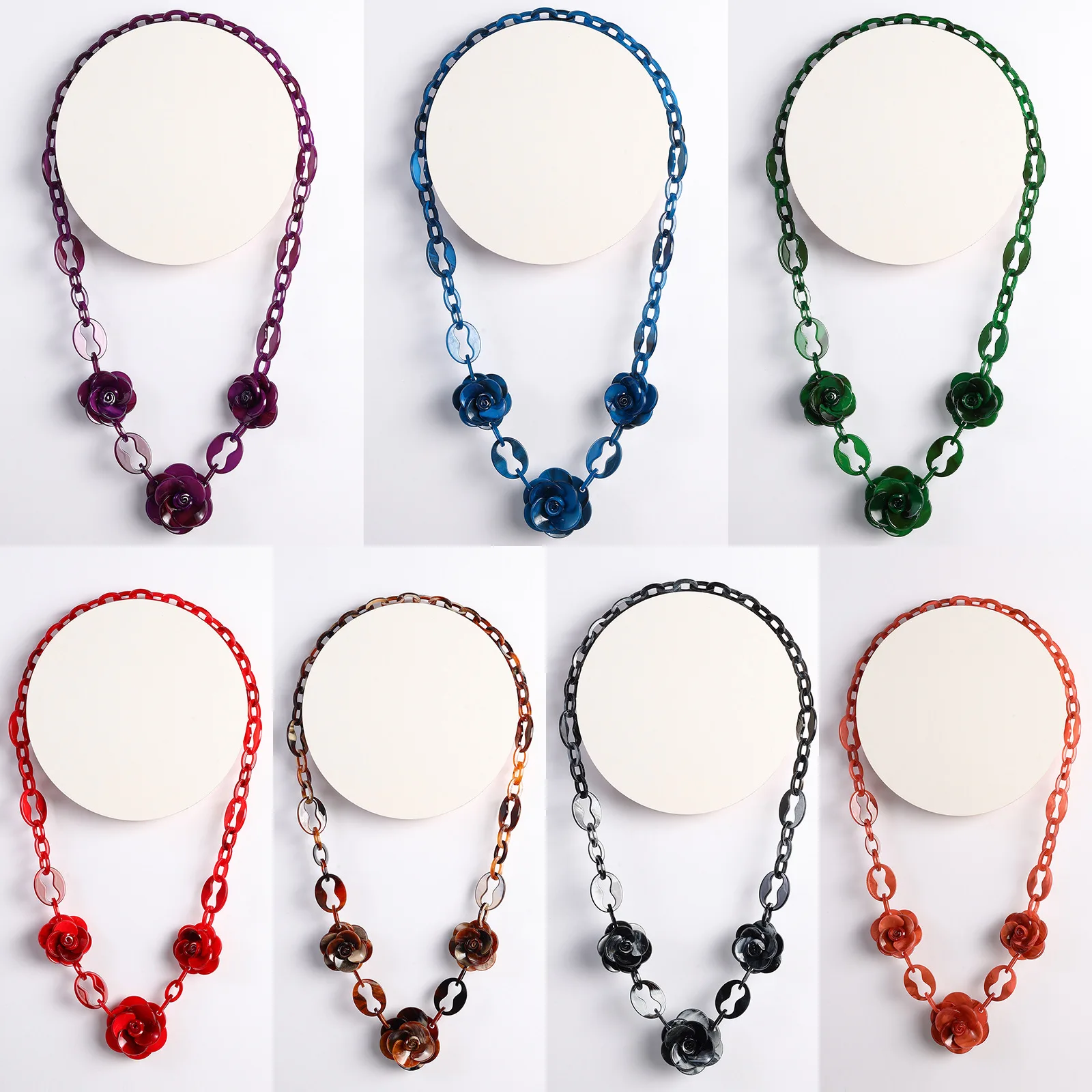 DIY accessories Core blue foreign trade European and American personality versatile acrylic necklace, collarbone chain female co
DIY accessories Core blue foreign trade European and American personality versatile acrylic necklace, collarbone chain female co