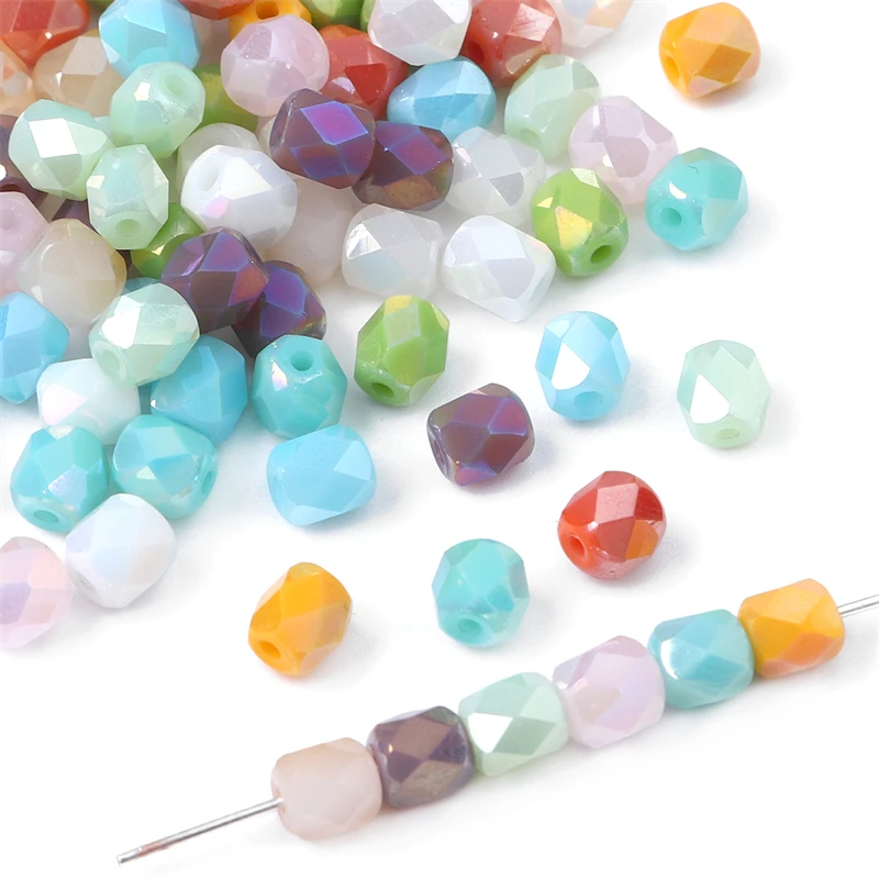 20pc 5x6mm Handmade Faceted Crystal Glass Beads For DIY Handmade Bracelet Necklace Jewelry Making Materials Accessories
20pc 5x6mm Handmade Faceted Crystal Glass Beads For DIY Handmade Bracelet Necklace Jewelry Making Materials Accessories