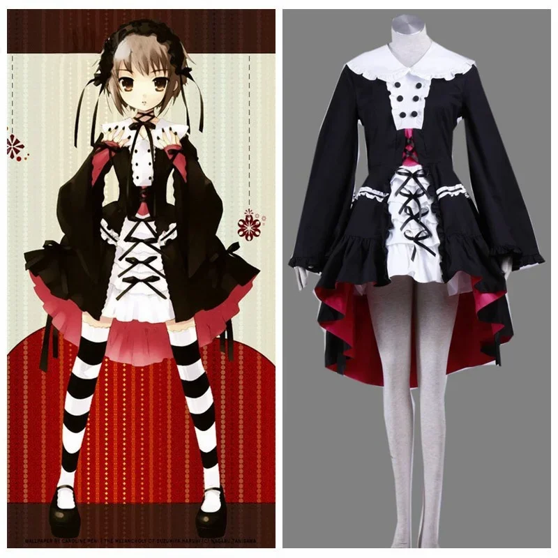 Suzumiya Haruhi no Yuuutsu Anime Nagato Yuki Black Dress Adult Kid Halloween Cosplay Costume
Suzumiya Haruhi no Yuuutsu Anime Nagato Yuki Black Dress Adult Kid Halloween Cosplay Costume