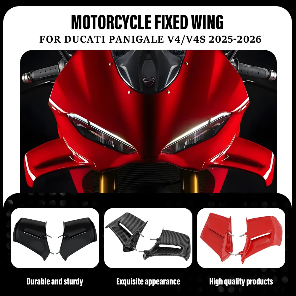 Ducati Panigale V4 V4S аксессуары для обтекателя мотоцикла, спойлер с фиксированным крылом, боковая крышка, 2025-2026, совместимая, новинка
Ducati Panigale V4 V4S аксессуары для обтекателя мотоцикла, спойлер с фиксированным крылом, боковая крышка, 2025-2026, совместимая, новинка