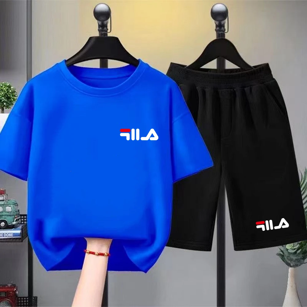 Children Print T-shirt Summer Clothes 3-12Yrs Boys Girls Short-sleeved Top+Shorts Casual Brand Fashion Sports Set Clothing
Children Print T-shirt Summer Clothes 3-12Yrs Boys Girls Short-sleeved Top+Shorts Casual Brand Fashion Sports Set Clothing