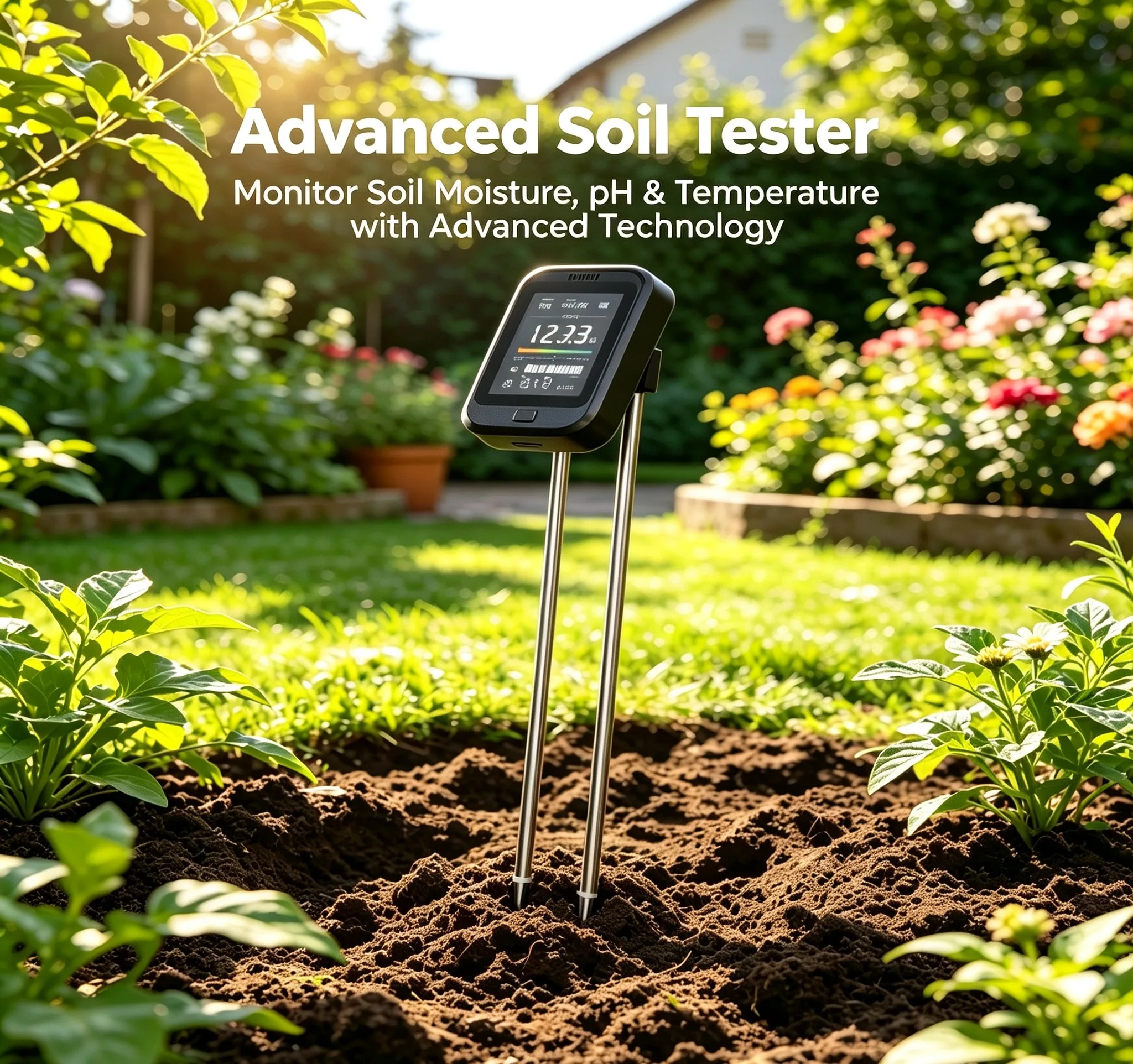 Advanced 6-in-1 Soil Tester High-End PH/Moisture/Temp/Light/Fertility/Air Humidity Detector for Gardening Potted Plants
Advanced 6-in-1 Soil Tester High-End PH/Moisture/Temp/Light/Fertility/Air Humidity Detector for Gardening Potted Plants