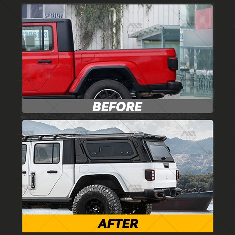 Pickup Truck Canopy Camper Shell High Hard Topper Cover Modified Trunk Lid Accessories For Jeep Gladiator 2025 Off Road Modified
Pickup Truck Canopy Camper Shell High Hard Topper Cover Modified Trunk Lid Accessories For Jeep Gladiator 2025 Off Road Modified