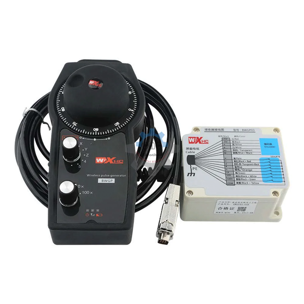 CNC BWGP Wireless Pulse Generator 5-Axis MPG Wireless Electronic Handwheel CNC Router Pendant Handheld Controller Pulse Encoder
CNC BWGP Wireless Pulse Generator 5-Axis MPG Wireless Electronic Handwheel CNC Router Pendant Handheld Controller Pulse Encoder
