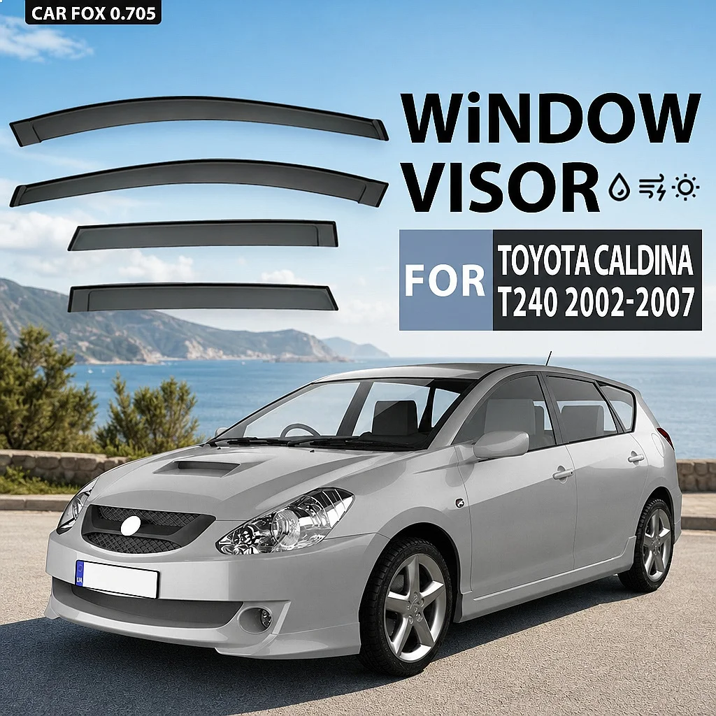 Комплект из 4 черных дефлекторов окон для Toyota Caldina 2002-2007: защита от дождя и солнца, автомобильные аксессуары
Комплект из 4 черных дефлекторов окон для Toyota Caldina 2002-2007: защита от дождя и солнца, автомобильные аксессуары