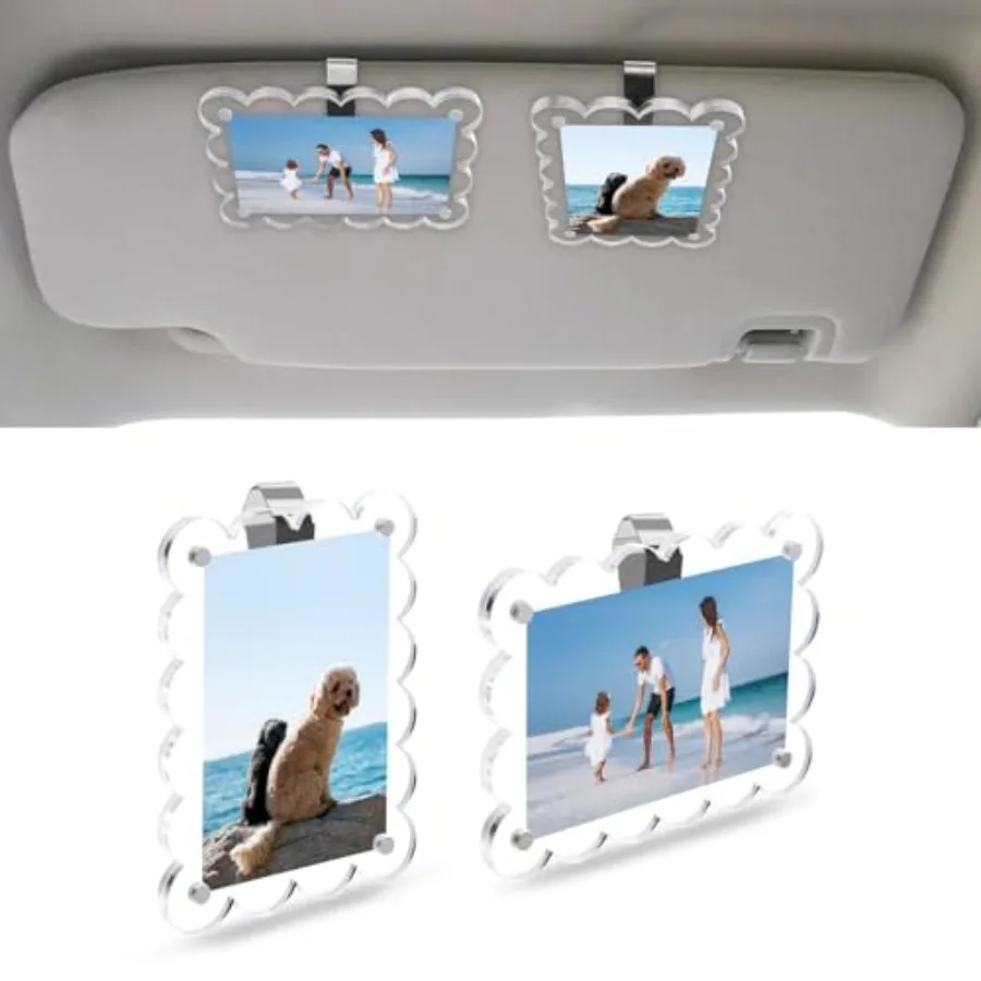 2 Pack Car Visor Picture Holders Clip Photo Frame Acrylic Magnetic Display Pictures Frames for Cars Sun Visor Personalized Memo
2 Pack Car Visor Picture Holders Clip Photo Frame Acrylic Magnetic Display Pictures Frames for Cars Sun Visor Personalized Memo