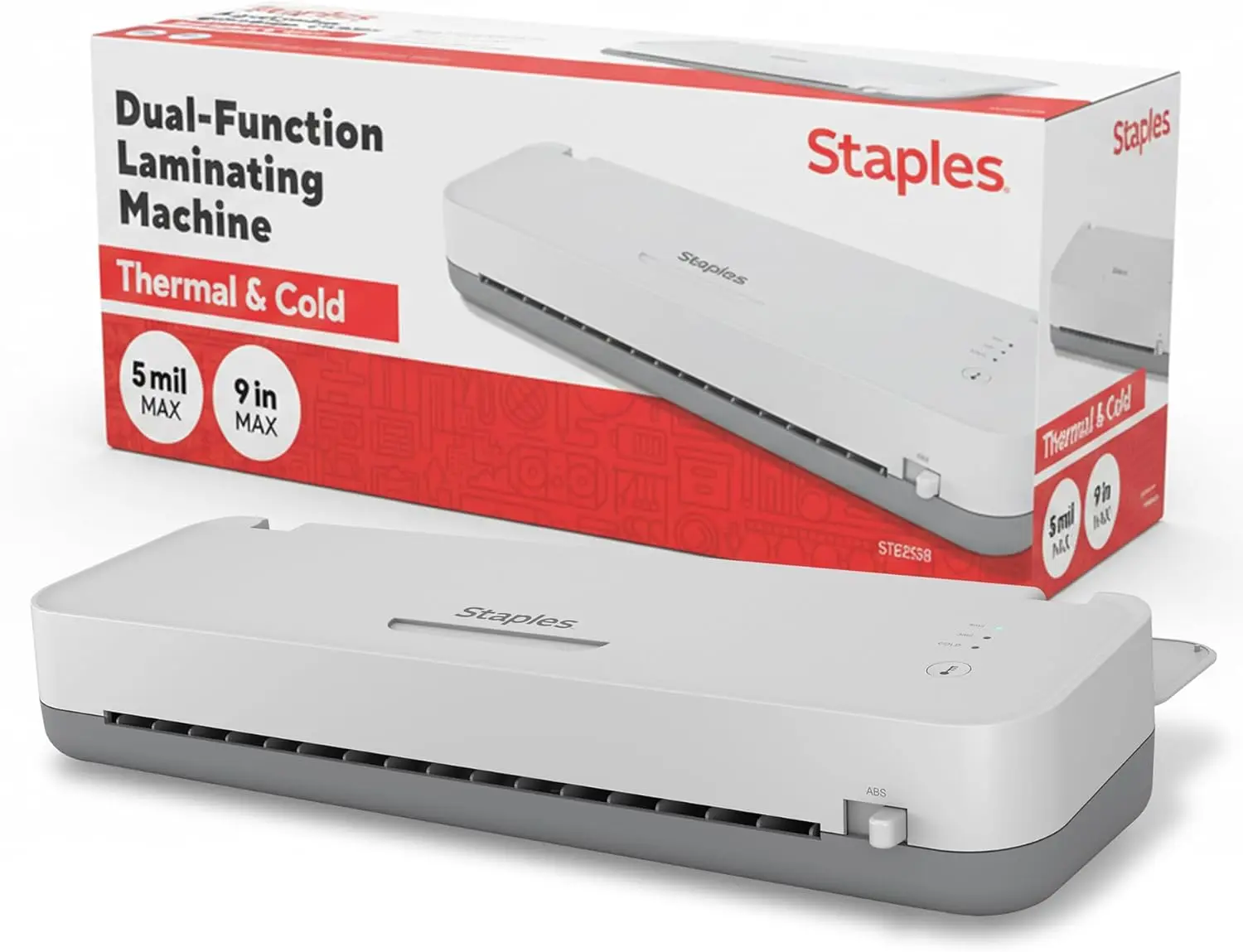 Thermal & Cold Laminating Machine, 12.9", Fast Warm-Up, Jam-Free, Wide Capacity, White/Gray
Thermal & Cold Laminating Machine, 12.9", Fast Warm-Up, Jam-Free, Wide Capacity, White/Gray