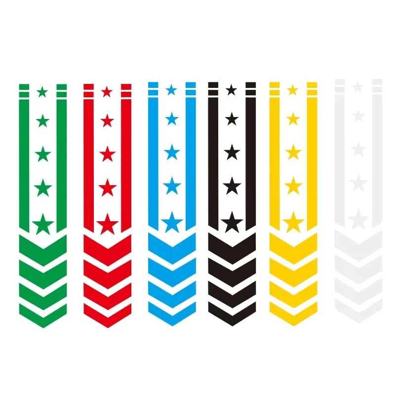 Motorcycle Front Fender Arrow Pattern Reflective Sticker Motorcycle Refit Decorative Waterproof Stickers