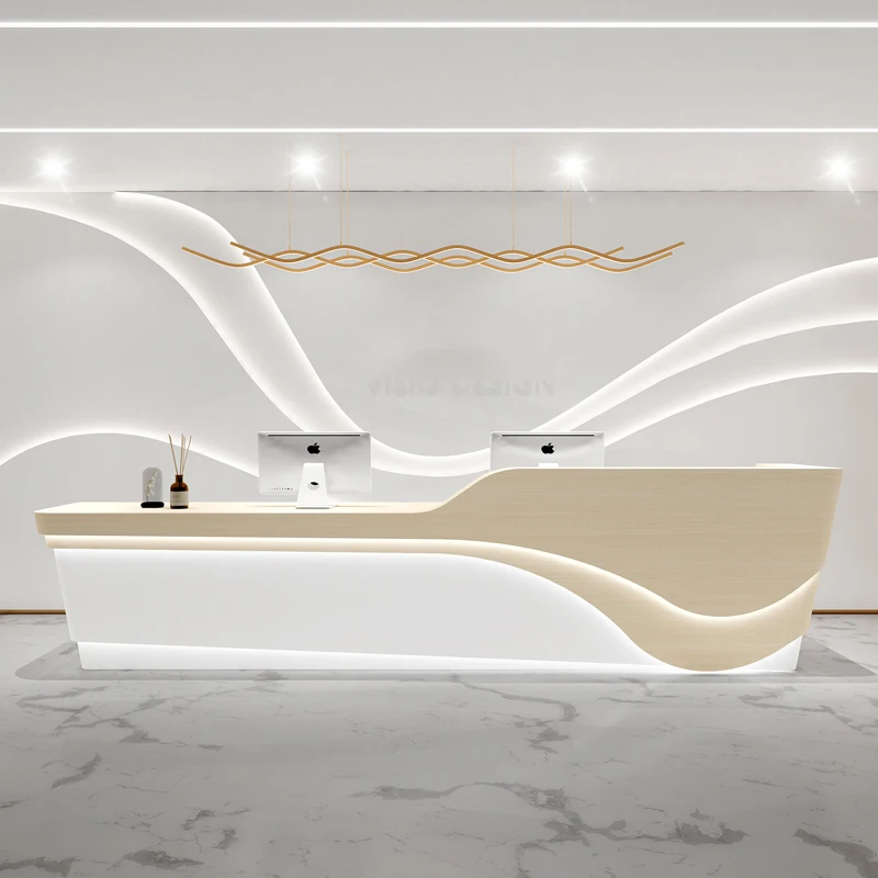 Welcome Executive Reception Desks Beauty Salon Unique White Shelves Reception Desks Long Aesthetic Mostrador Trendy Furniture
Welcome Executive Reception Desks Beauty Salon Unique White Shelves Reception Desks Long Aesthetic Mostrador Trendy Furniture