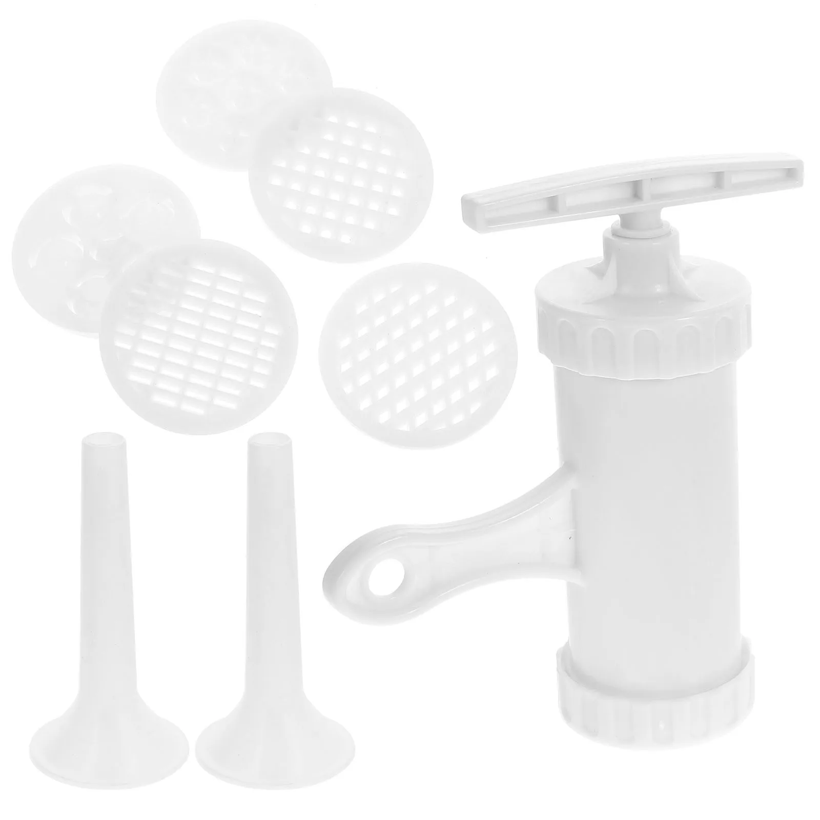 8 Pieces Pasta Maker Plastic Manual Noodle Maker Pressing Mould Sausage Stuffer DIY Kitchen Tool Homemade Noodles Sausages
8 Pieces Pasta Maker Plastic Manual Noodle Maker Pressing Mould Sausage Stuffer DIY Kitchen Tool Homemade Noodles Sausages