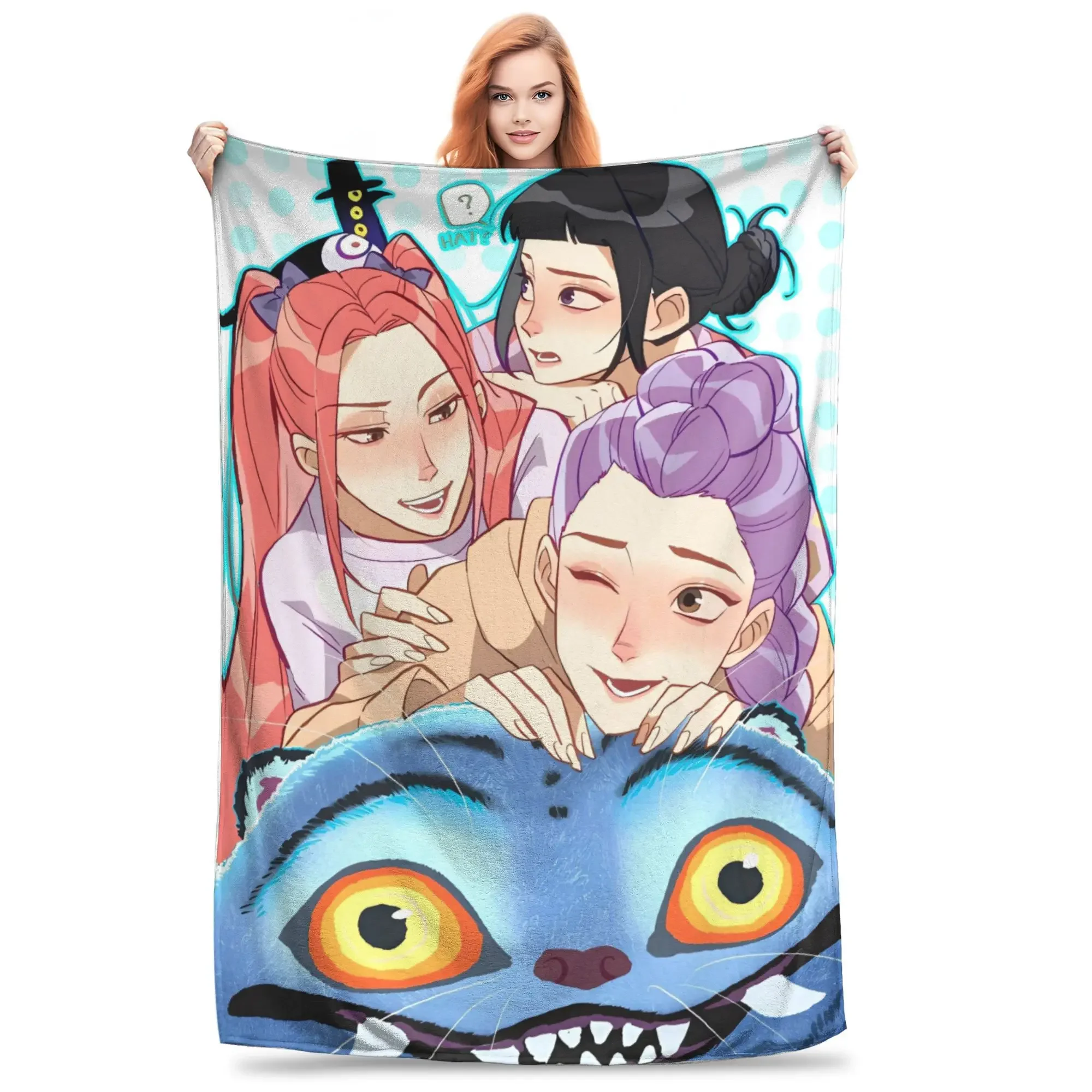 Super Warm Anime Blanket for Couch Chair Bedspread Perfect for Spring Picnic KPop Demon Hunters Theme
Super Warm Anime Blanket for Couch Chair Bedspread Perfect for Spring Picnic KPop Demon Hunters Theme