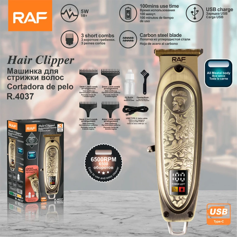 RAFHair clipper, electric hair trimmer, salon electric clipper, electric trimmerUSBCharging
RAFHair clipper, electric hair trimmer, salon electric clipper, electric trimmerUSBCharging