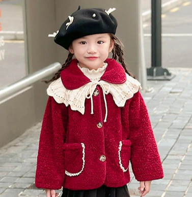 Girls Lapel Plus Fleece Coat Autumn and Winter 2024 New Foreign Style Children Winter Warm Coat Korean Simple Style Clothes
Girls Lapel Plus Fleece Coat Autumn and Winter 2024 New Foreign Style Children Winter Warm Coat Korean Simple Style Clothes