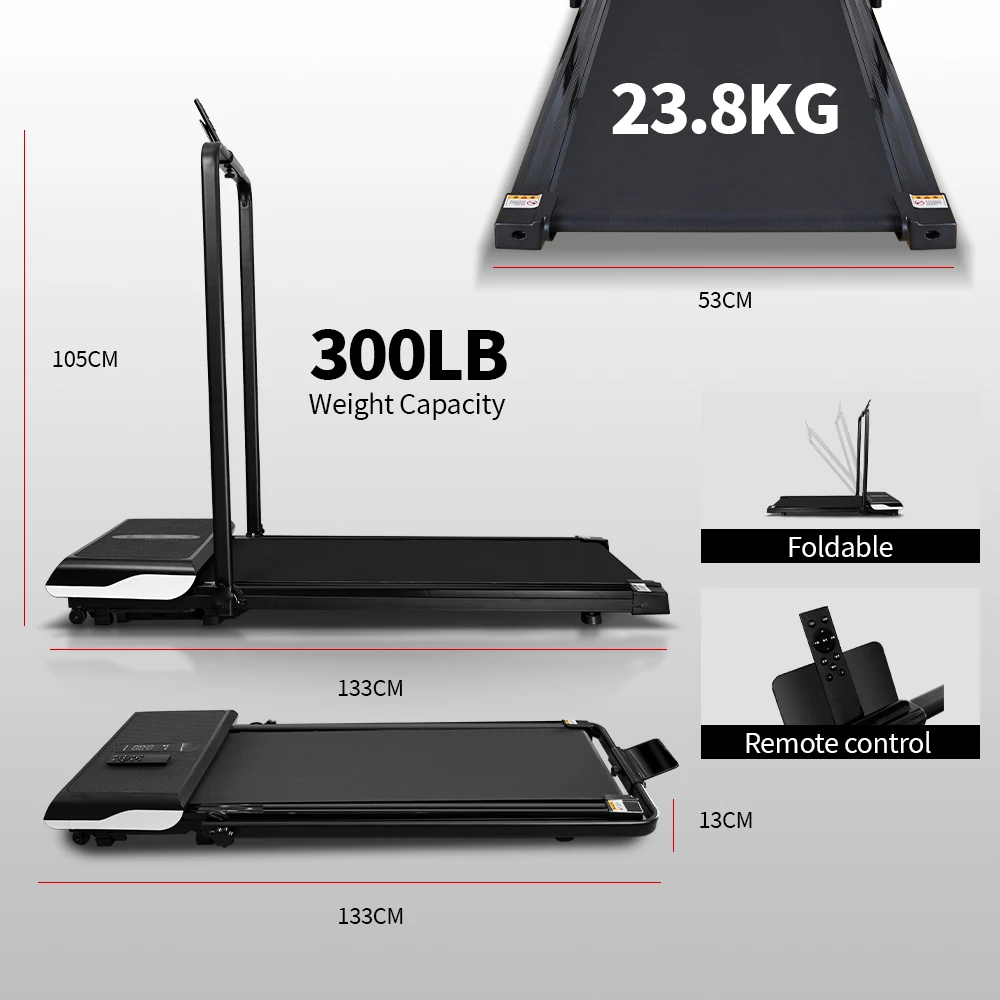 Portable Foldable Electric Under Desk Treadmill with Vibration Walking Pad for Home and Gym Use
Portable Foldable Electric Under Desk Treadmill with Vibration Walking Pad for Home and Gym Use