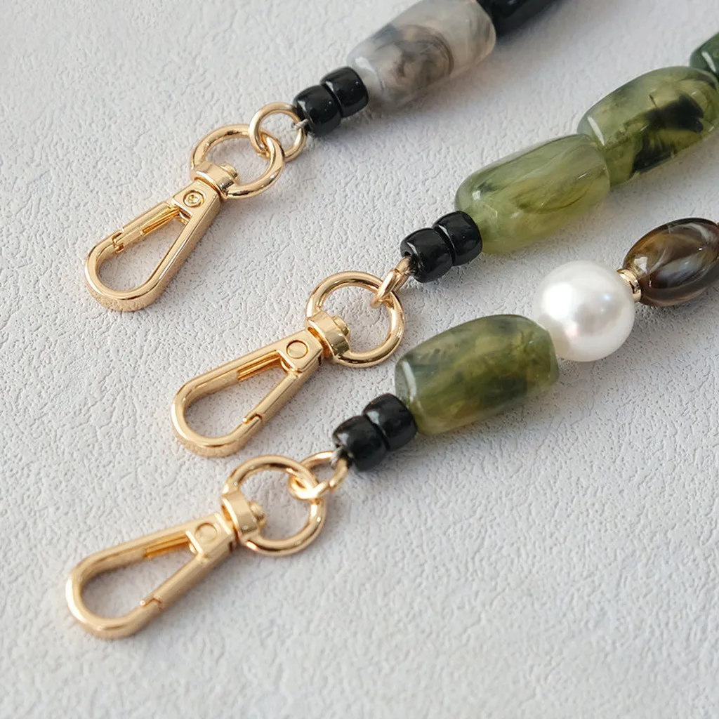 Gold Clasp Chain Retro Decorative Eyeglass Chain Acrylic Beaded Chain Versatile For Leisure Occasions Handbag Decoration
Gold Clasp Chain Retro Decorative Eyeglass Chain Acrylic Beaded Chain Versatile For Leisure Occasions Handbag Decoration