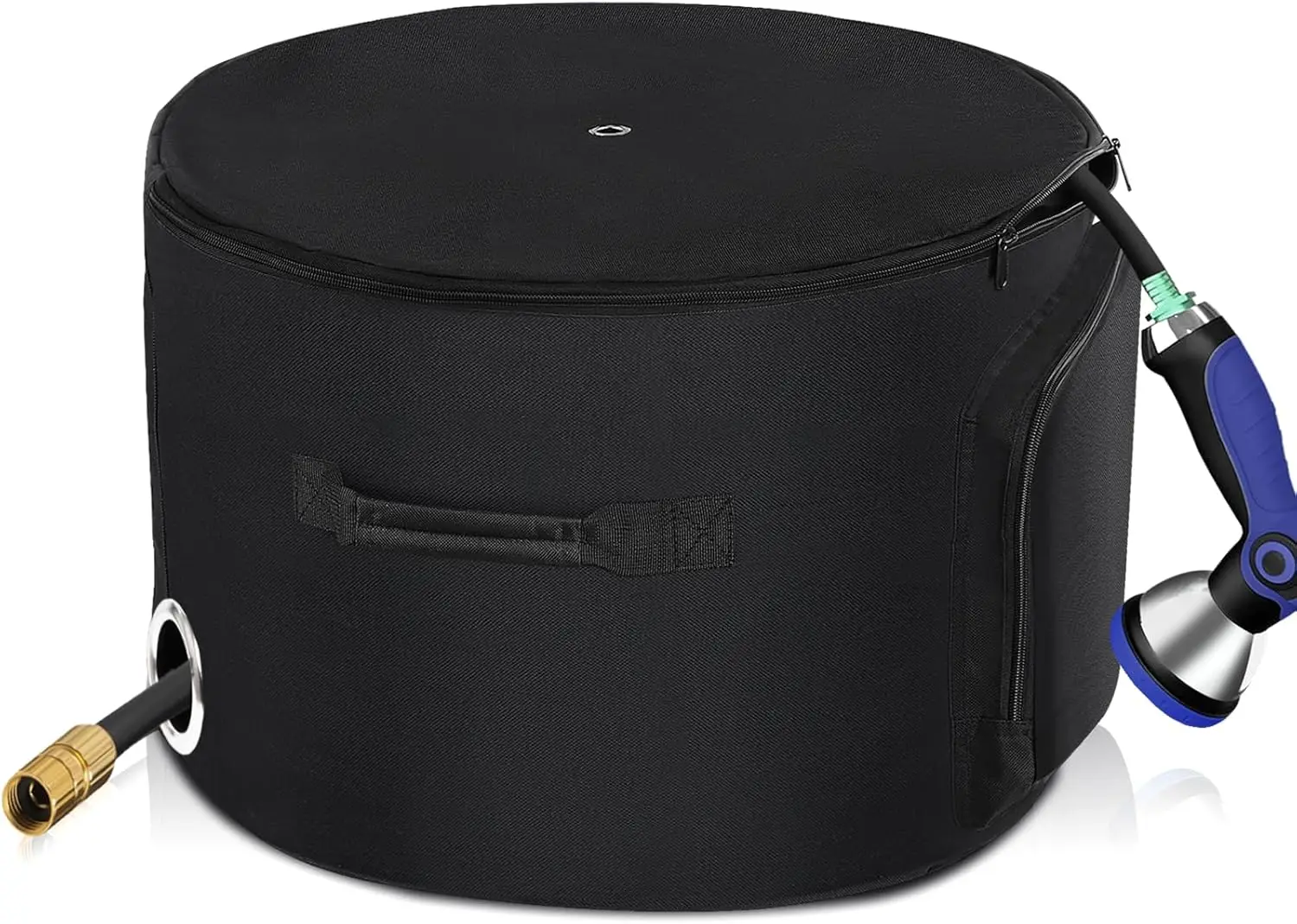 Сумка для хранения садового шланга для использования на открытом воздухе и в помещении, защитный держатель инструмента для автофургона для гаража, склада
Сумка для хранения садового шланга для использования на открытом воздухе и в помещении, защитный держатель инструмента для автофургона для гаража, склада