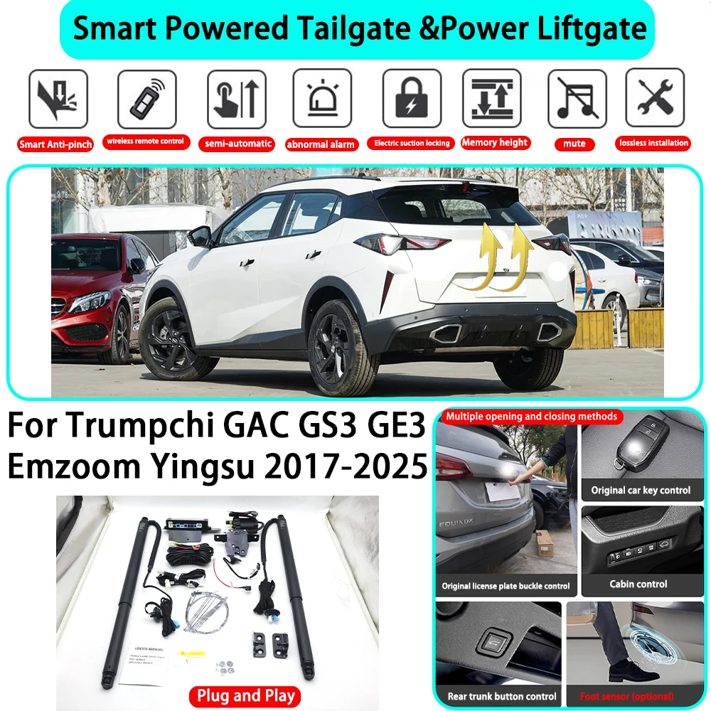 for Trumpchi GAC GS3 GE3 Emzoom Yingsu 2017-2025 Smart Automatic Powered Tailgate Electric Power Tailgate Lift Kit Key Close
for Trumpchi GAC GS3 GE3 Emzoom Yingsu 2017-2025 Smart Automatic Powered Tailgate Electric Power Tailgate Lift Kit Key Close