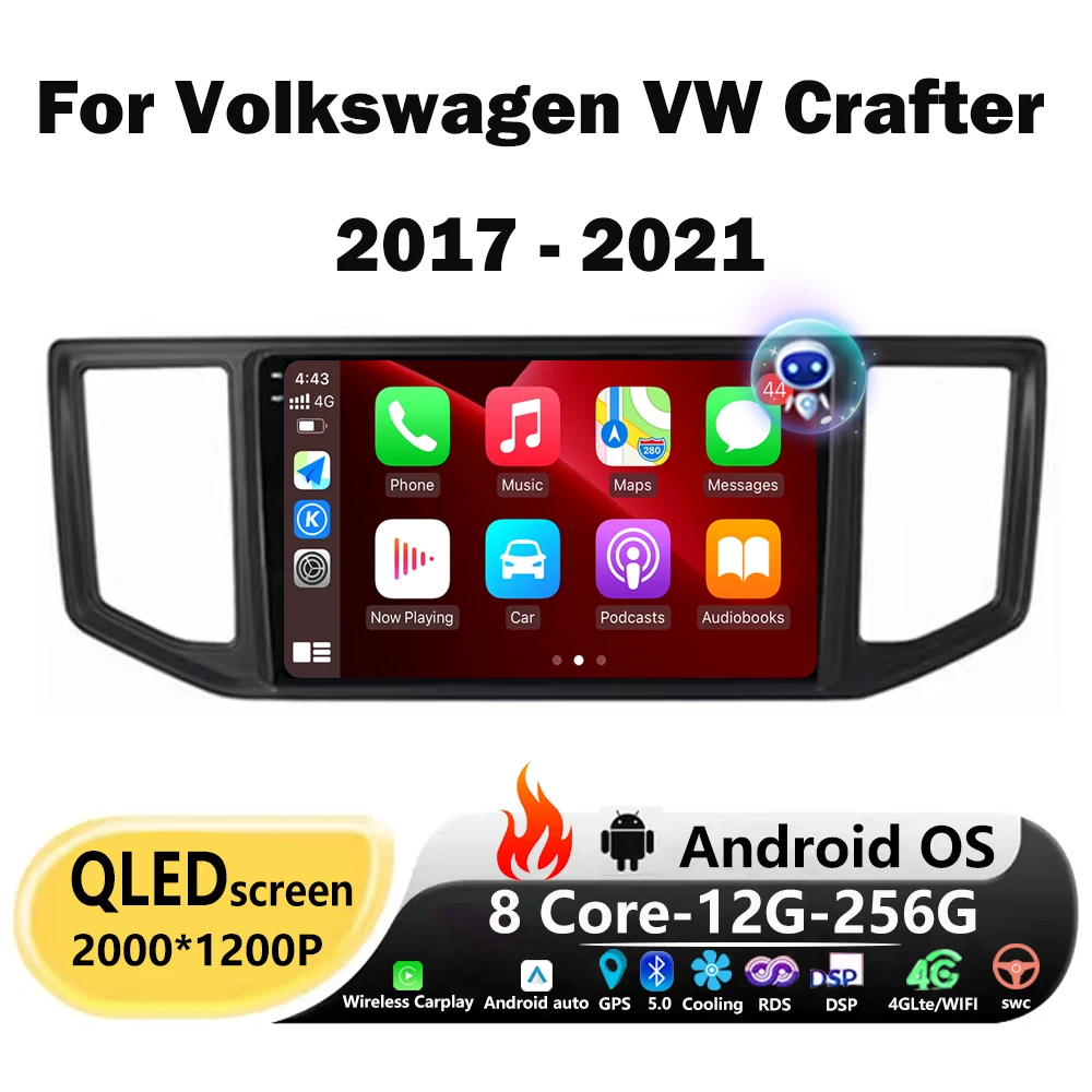 Автомобильный радиоприемник, мультимедийное видео Android Auto 10 дюймов для Volkswagen VW Crafter 2017-2021 плеер, навигация Carplay WIFI NO 2Din DVD
Автомобильный радиоприемник, мультимедийное видео Android Auto 10 дюймов для Volkswagen VW Crafter 2017-2021 плеер, навигация Carplay WIFI NO 2Din DVD