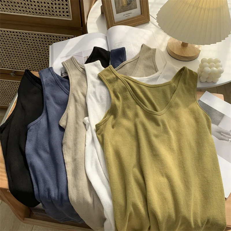 2025 New V-neck Tank Top For Women Loose Lazy Casual Versatile Outdoor Vest Solid Color Soft Straightening Sleeveless Top
2025 New V-neck Tank Top For Women Loose Lazy Casual Versatile Outdoor Vest Solid Color Soft Straightening Sleeveless Top