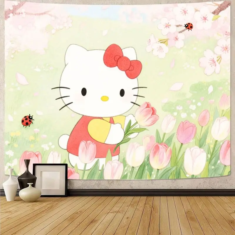 1 шт., милый гобелен с цветочным принтом «Hello Kitty», кавайный настенный художественный домашний декор для гостиной, спальни, подарок для любителей кошек
1 шт., милый гобелен с цветочным принтом «Hello Kitty», кавайный настенный художественный домашний декор для гостиной, спальни, подарок для любителей кошек