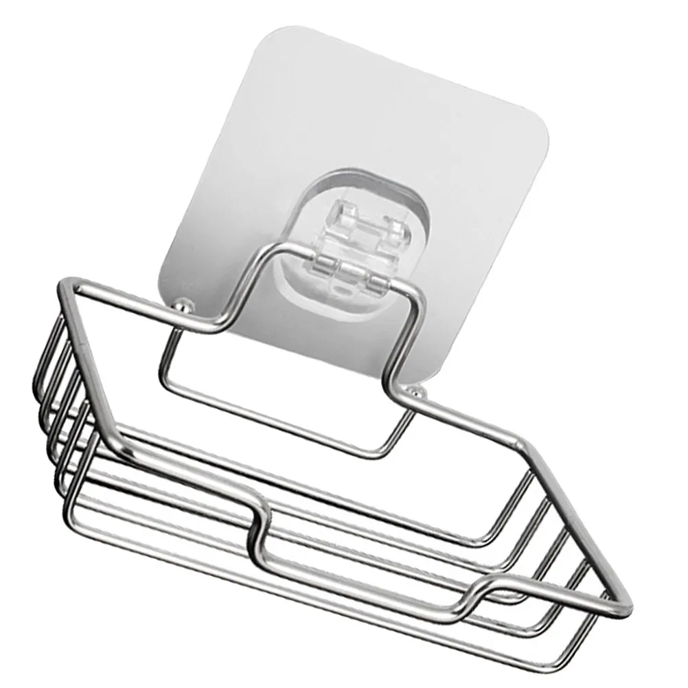 Kitchen Bathroom Stainless Steel Soap Holder Single-Layer Punch-Free Wall Mount Soap Rack Drain Organizer Bathroom Storage Rack
Kitchen Bathroom Stainless Steel Soap Holder Single-Layer Punch-Free Wall Mount Soap Rack Drain Organizer Bathroom Storage Rack