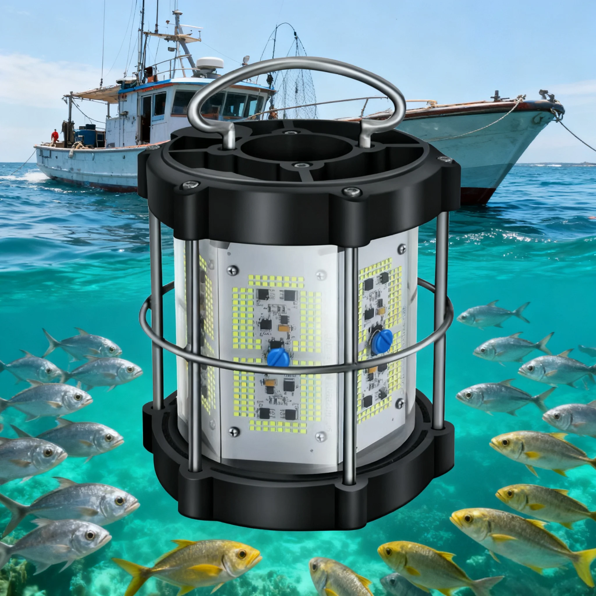 1000W Green LED IP68 Night Fishing Lamp Deep Sea Underwater Fishing Lights for Night Fishing
1000W Green LED IP68 Night Fishing Lamp Deep Sea Underwater Fishing Lights for Night Fishing