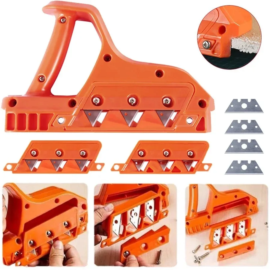 Drywall Quick Cutter Drywall Hand Planer Drywall Edge Chamfer 45° and 60° Stainless Steel Woodworking Trimmer with 20 Blades
Drywall Quick Cutter Drywall Hand Planer Drywall Edge Chamfer 45° and 60° Stainless Steel Woodworking Trimmer with 20 Blades