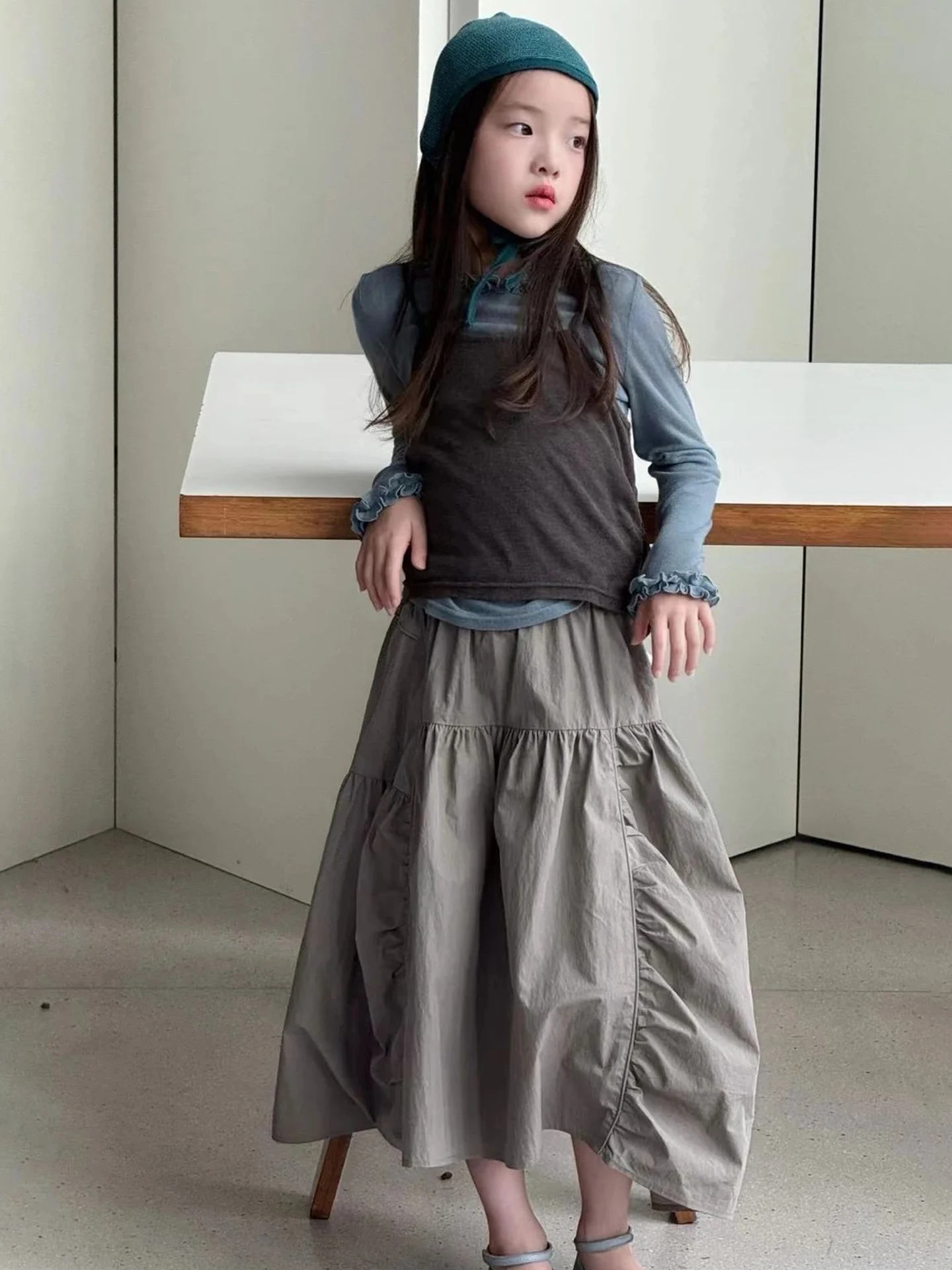 Blue Long Sleeve T-Shirt Girls Summer Outfit Two Piece Set Wooden Unique Fashionable Clothes Casual Loose Style Children...
Blue Long Sleeve T-Shirt Girls Summer Outfit Two Piece Set Wooden Unique Fashionable Clothes Casual Loose Style Children...