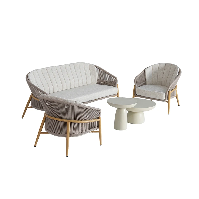 &y Outdoor Rope Furniture Set Aluminum Frame Sofa Garden Sofas Patio Sets Hotel Furniture Lounger Chair Modern Leisure
&y Outdoor Rope Furniture Set Aluminum Frame Sofa Garden Sofas Patio Sets Hotel Furniture Lounger Chair Modern Leisure