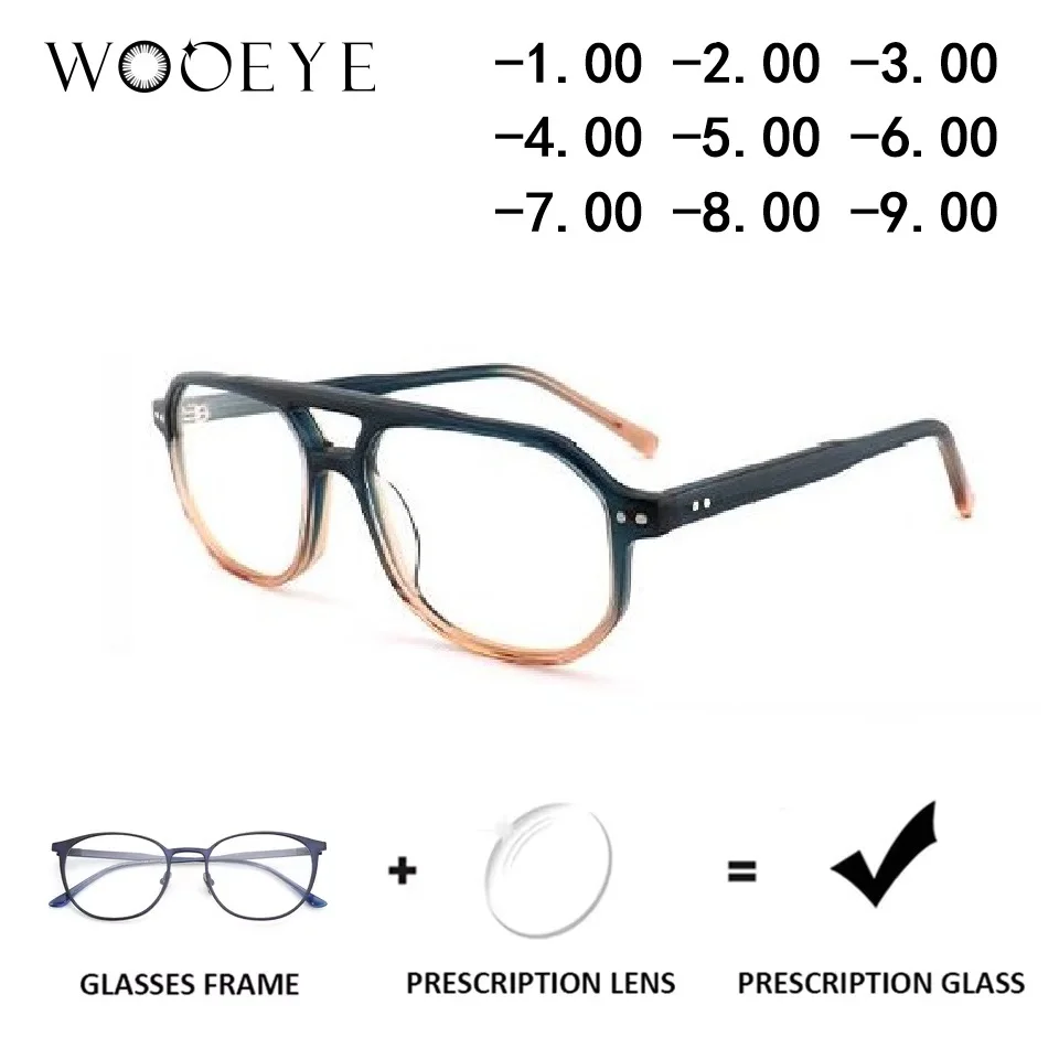 Handmade Acetate Pilot Prescription Glasses Trend Myopia/Photochromic Optical Eyeglasses Sunglasses Uv Protection Outdoor
Handmade Acetate Pilot Prescription Glasses Trend Myopia/Photochromic Optical Eyeglasses Sunglasses Uv Protection Outdoor