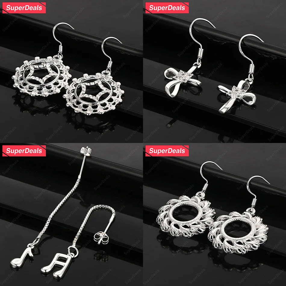 SuperDeals 925 Sterling Silver Cross Shape Drop Earrings Pretty Zircon Lady Charm Jewelry Anniversary Party Valentine's Day Gift
SuperDeals 925 Sterling Silver Cross Shape Drop Earrings Pretty Zircon Lady Charm Jewelry Anniversary Party Valentine's Day Gift