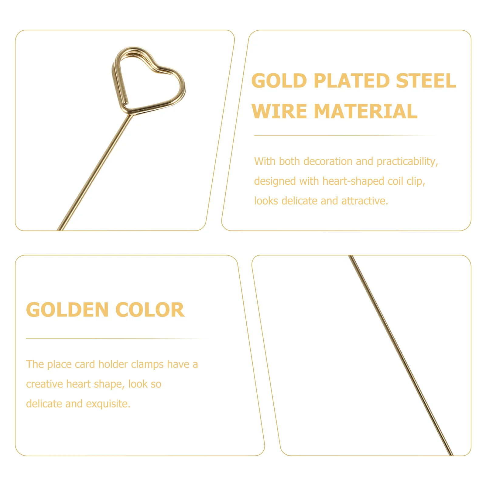 30pcs Message Clip Heart-Shaped Coil Photo Holder For Wedding Table Cards Place Card Holders Floral Picks Table Number Holder
30pcs Message Clip Heart-Shaped Coil Photo Holder For Wedding Table Cards Place Card Holders Floral Picks Table Number Holder