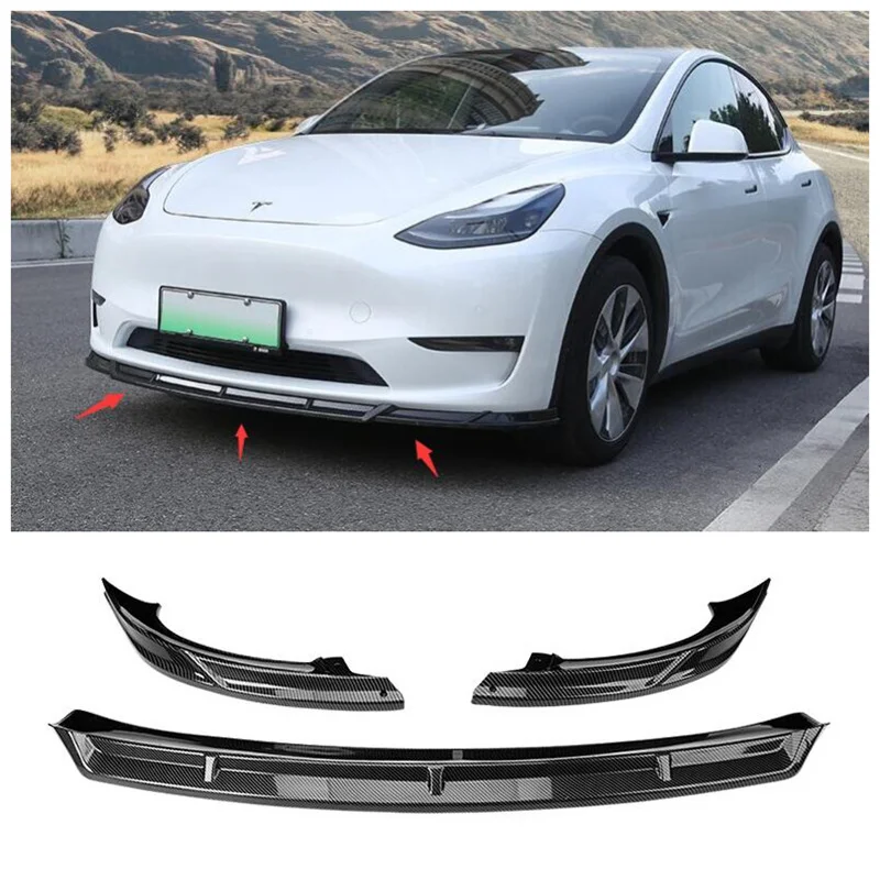 High Quality ABS Bright Black & ABS Carbon Bumper Front Lip Splitter Diffuser Lip Spoiler For Tesla Model Y 2020 2021 2022
High Quality ABS Bright Black & ABS Carbon Bumper Front Lip Splitter Diffuser Lip Spoiler For Tesla Model Y 2020 2021 2022