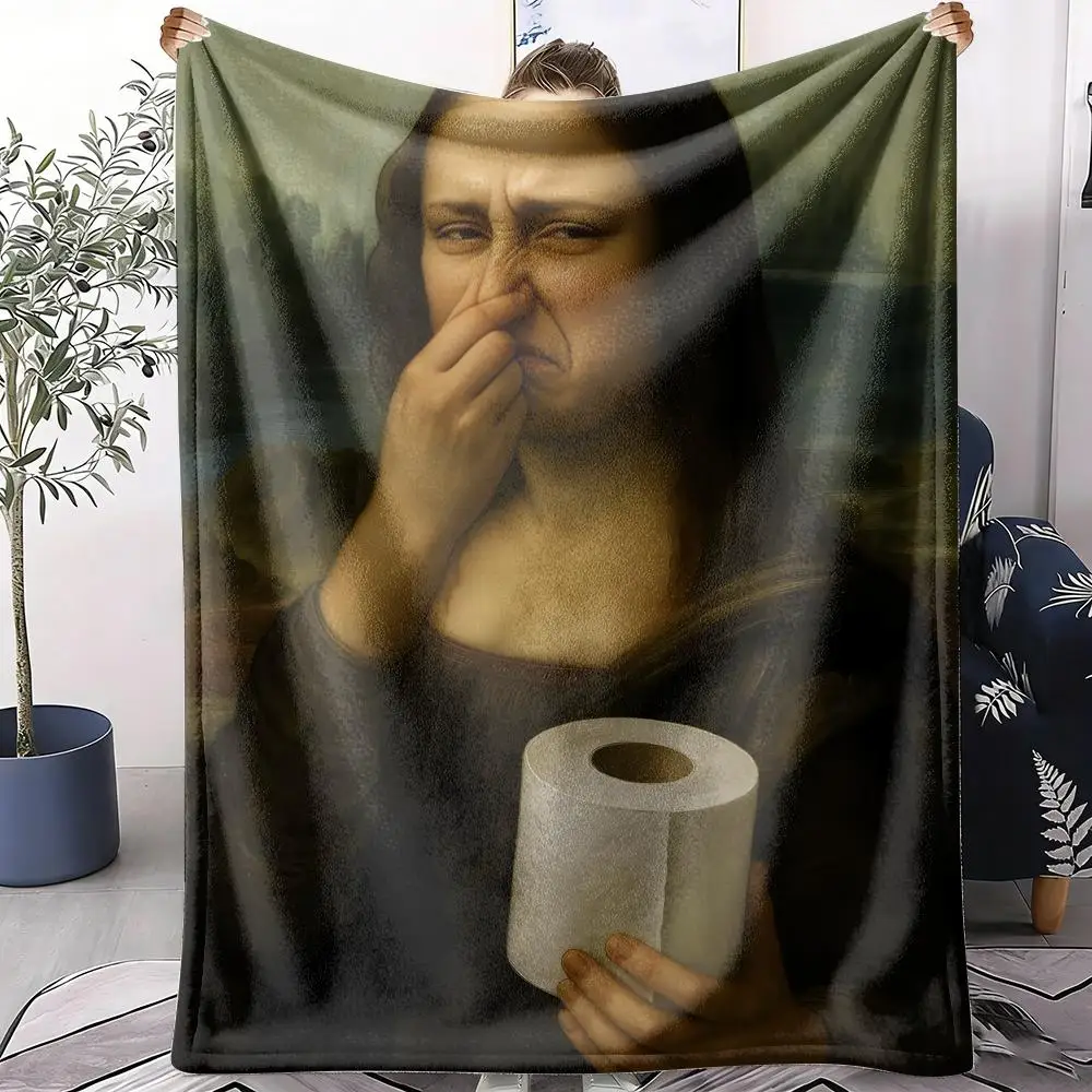 Funny Mona Lisa Throw Soft Flannel Throw Summer Blanket Lightweight Cozy Nap Blanket for Sofa Bed Travel
Funny Mona Lisa Throw Soft Flannel Throw Summer Blanket Lightweight Cozy Nap Blanket for Sofa Bed Travel