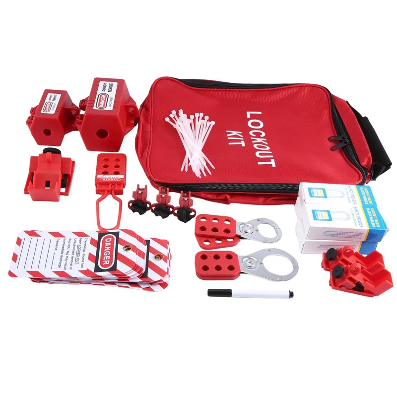 1Set Lockout Tagout Kit Clamp-On Circuit Breaker Lockout Safety Padlocks, Lockout Tag Universal
1Set Lockout Tagout Kit Clamp-On Circuit Breaker Lockout Safety Padlocks, Lockout Tag Universal