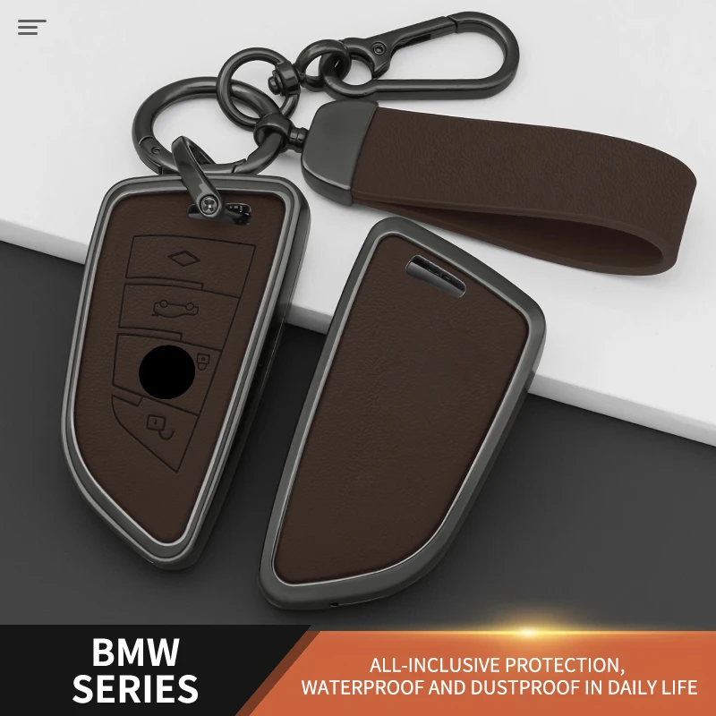 Metal Leather Car Key Case Cover For BMW X1 X3 X5 X6 X7 1 3 5 6 7 Series G20 G30 G11 F15 F16 G01 G02 F48 Keychain Accessories
Metal Leather Car Key Case Cover For BMW X1 X3 X5 X6 X7 1 3 5 6 7 Series G20 G30 G11 F15 F16 G01 G02 F48 Keychain Accessories