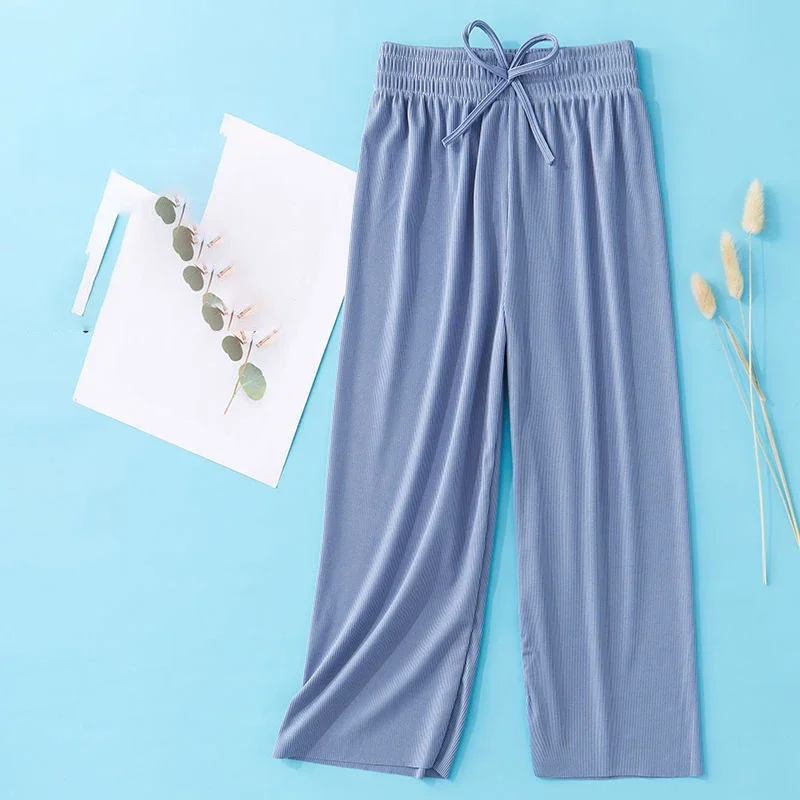 Girls Breathable Thin Wide-Leg Pants 2024 Summer Children's Loose High-Waist Ice Silk Casual Anti-Mosquito Pants
Girls Breathable Thin Wide-Leg Pants 2024 Summer Children's Loose High-Waist Ice Silk Casual Anti-Mosquito Pants