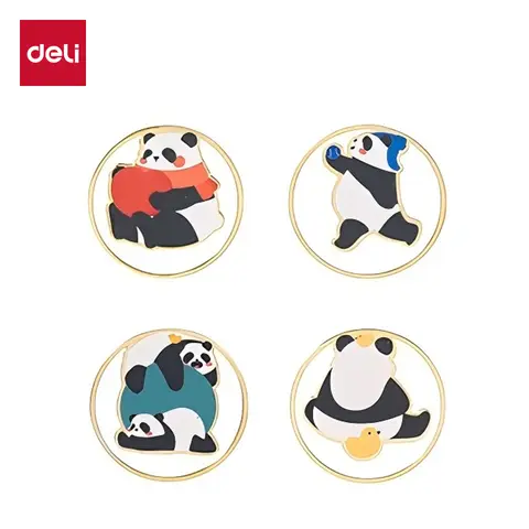 Deli Panda signet métal signet étudiant coffret cadeau créatif signet cadeau fille compagnon cadeau
