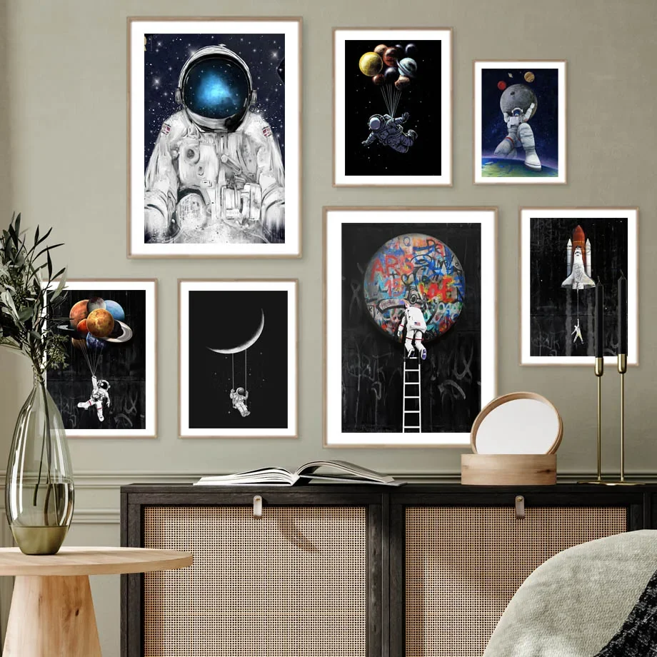 Astronaut Space Shuttle Aviation Milky Way Wall Art Canvas Painting Nordic Posters And Prints Wall Picture For Living Room Decor
Astronaut Space Shuttle Aviation Milky Way Wall Art Canvas Painting Nordic Posters And Prints Wall Picture For Living Room Decor