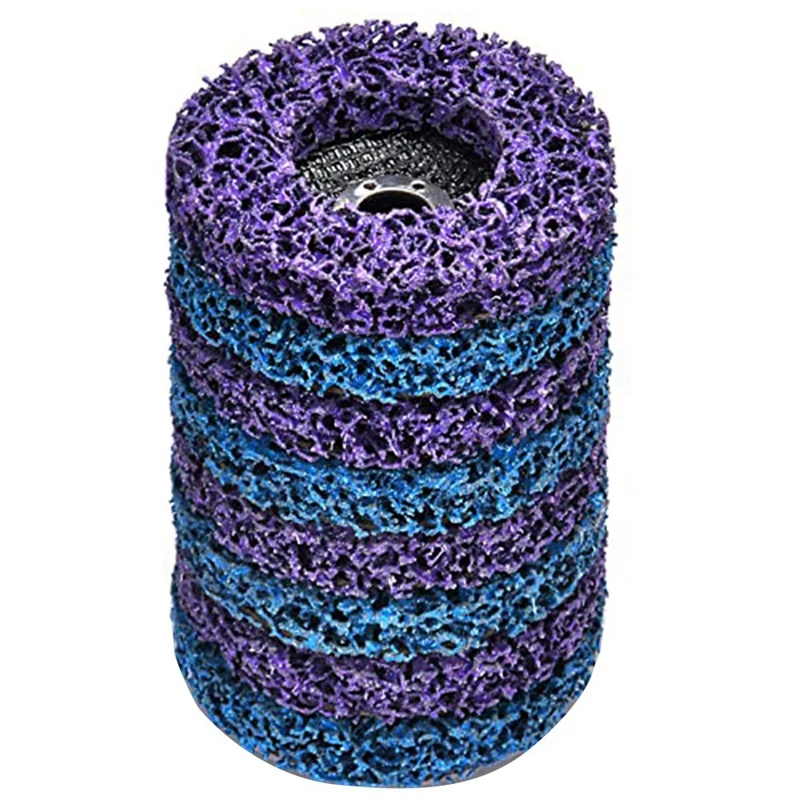 8 Pack Strip Disc Stripping Wheel Parts Kit For Angle Grinders Remove Rust Paint Stripping Wheel Clean Coating Welds, 4X5/8 Inch
8 Pack Strip Disc Stripping Wheel Parts Kit For Angle Grinders Remove Rust Paint Stripping Wheel Clean Coating Welds, 4X5/8 Inch