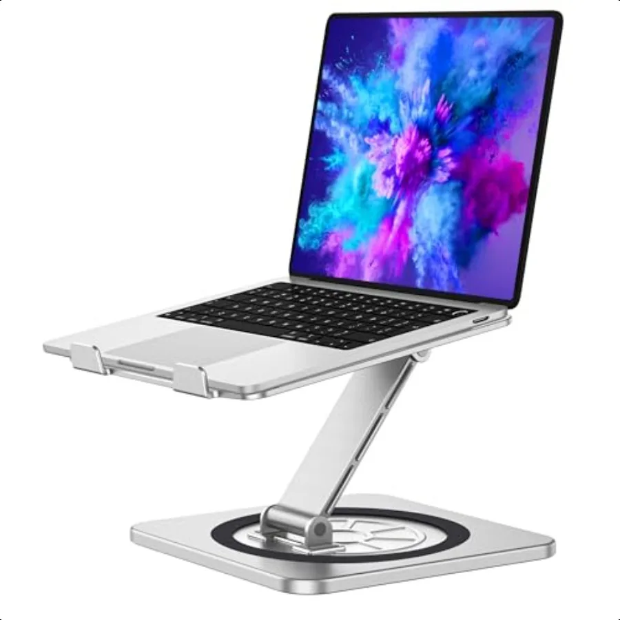 Adjustable Laptop Stand with 360 Swivel Base Foldable Laptop Riser Holder for Desk Ergonomic Computer Notebook Cooling Stand Mo
Adjustable Laptop Stand with 360 Swivel Base Foldable Laptop Riser Holder for Desk Ergonomic Computer Notebook Cooling Stand Mo