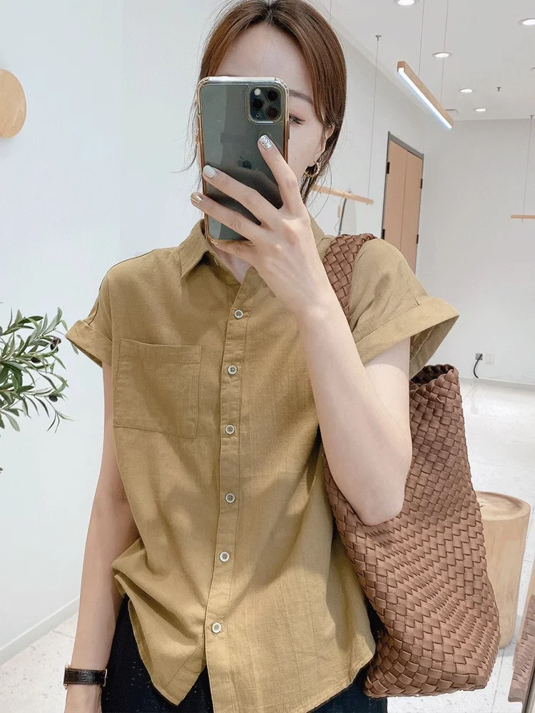 Korean Style Versatile Short Sleeve Loose Women's Shirt Summer New Large Size Design Sensation Slimming Top Commute Style Hig...
Korean Style Versatile Short Sleeve Loose Women's Shirt Summer New Large Size Design Sensation Slimming Top Commute Style Hig...