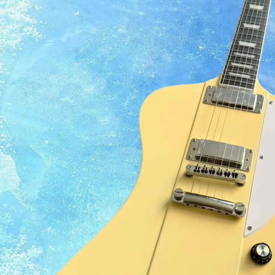 Professional milk yellow Guitar Metal Guitar Band Playing high Quality
Professional milk yellow Guitar Metal Guitar Band Playing high Quality