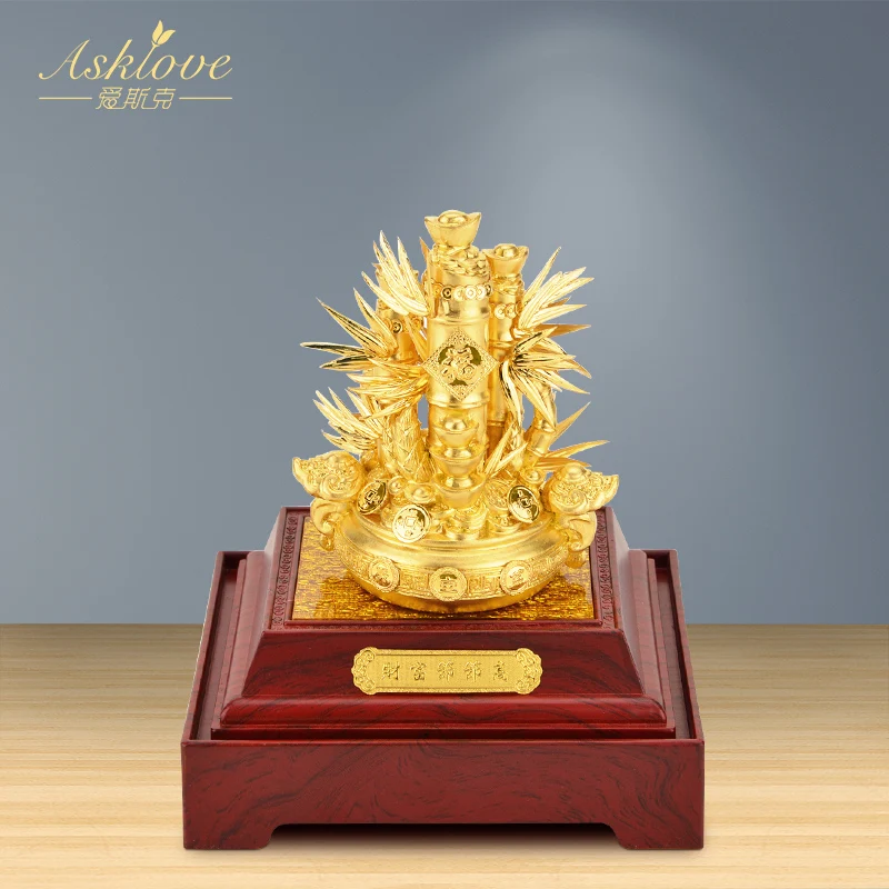 Gold Foil Bamboo OrnamentsHome Decoration Opening Housewarming Gift Living Room Office Decoration Crafts Figurines and Miniature
Gold Foil Bamboo OrnamentsHome Decoration Opening Housewarming Gift Living Room Office Decoration Crafts Figurines and Miniature