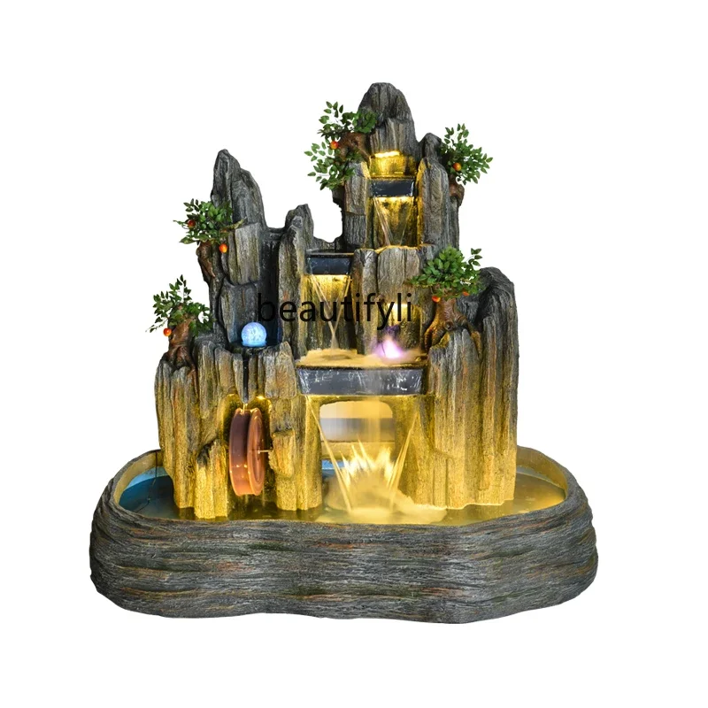 yj Large Rockery Water Garden Fish Pond Fountain Fengshui Wheel Decorative Hall Waterscape DecorationC
yj Large Rockery Water Garden Fish Pond Fountain Fengshui Wheel Decorative Hall Waterscape DecorationC